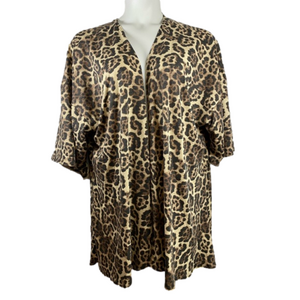 Chic Soul Cheetah Print Cardigan SKU0454 1X & SKU